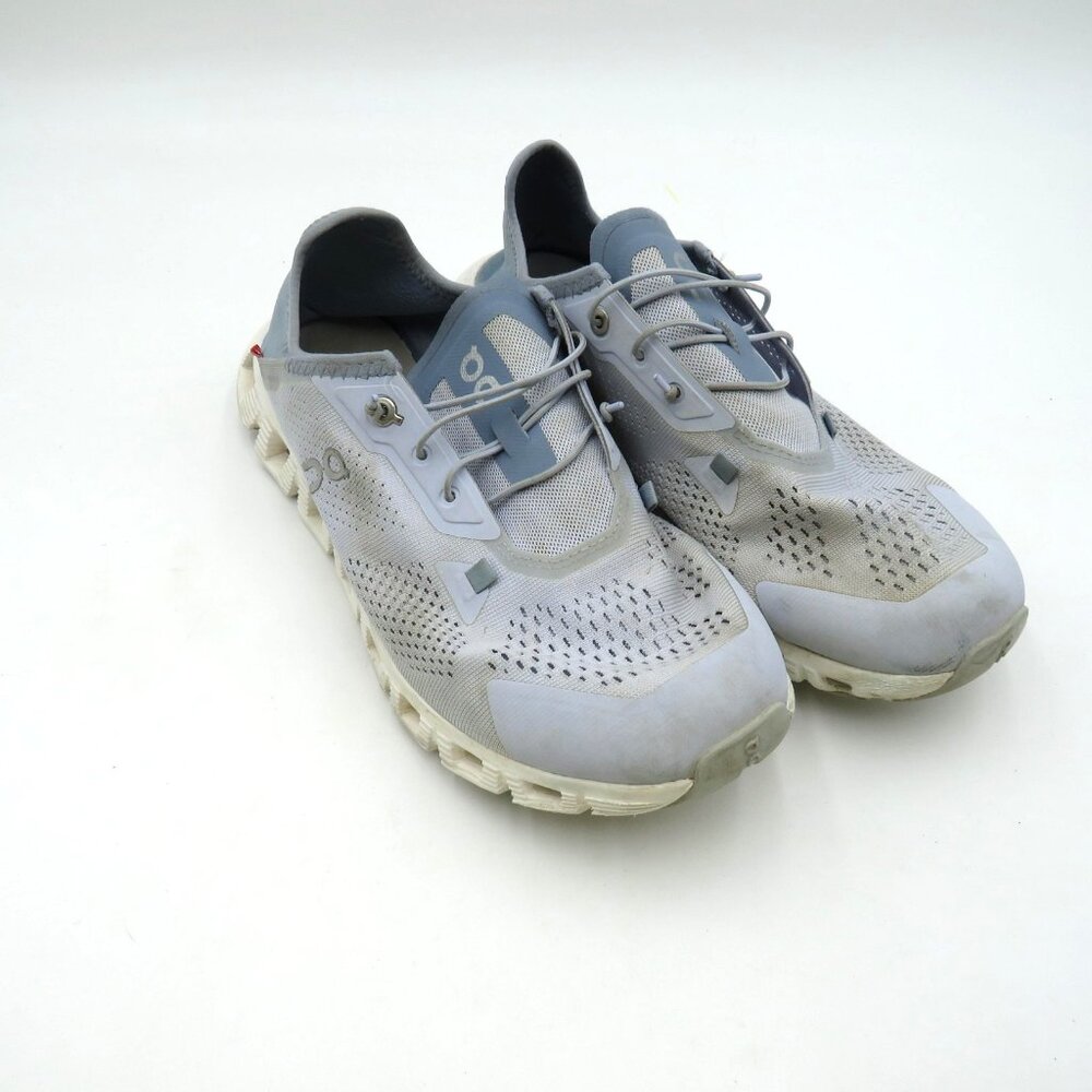 On Running Shoes Womens Size‎ 9 Gray White Cloud Lightweight Mesh CloudTec Road